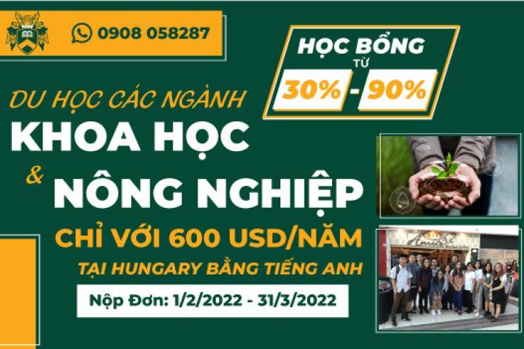 ĐI HỌC CÁC NGÀNH KHOA HỌC & NÔNG NGHIỆP CHỈ VỚI 600 USD / NĂM TẠI ĐH DEBRECEN BẰNG TIẾNG ANH