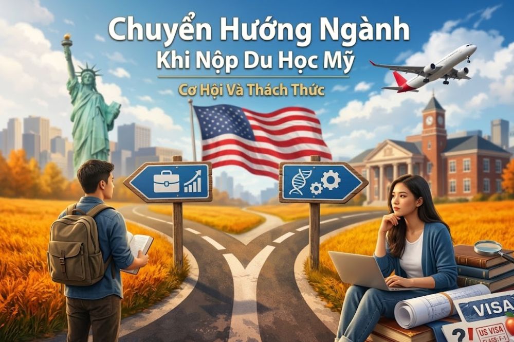 Nộp hồ sơ du học Mỹ trái ngành: Rủi ro và cách thuyết phục