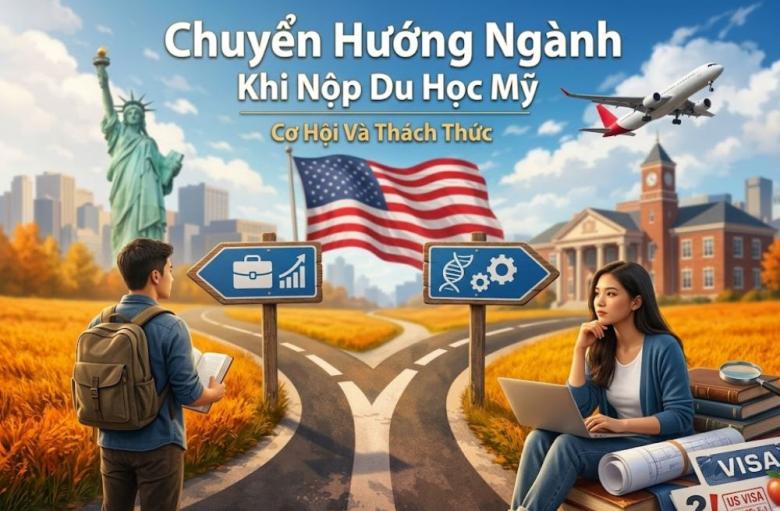 Nộp hồ sơ du học Mỹ trái ngành: Rủi ro và cách thuyết phục