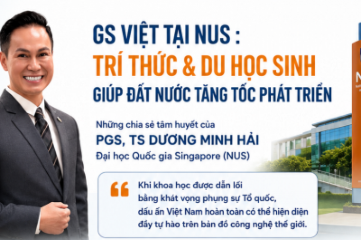GS Việt tại NUS: Du học sinh giúp đất nước tăng tốc phát triển