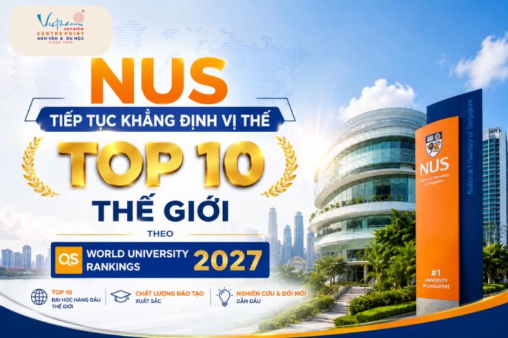 Đại học Quốc gia Singapore (NUS) giữ vững vị thế top 10 thế giới