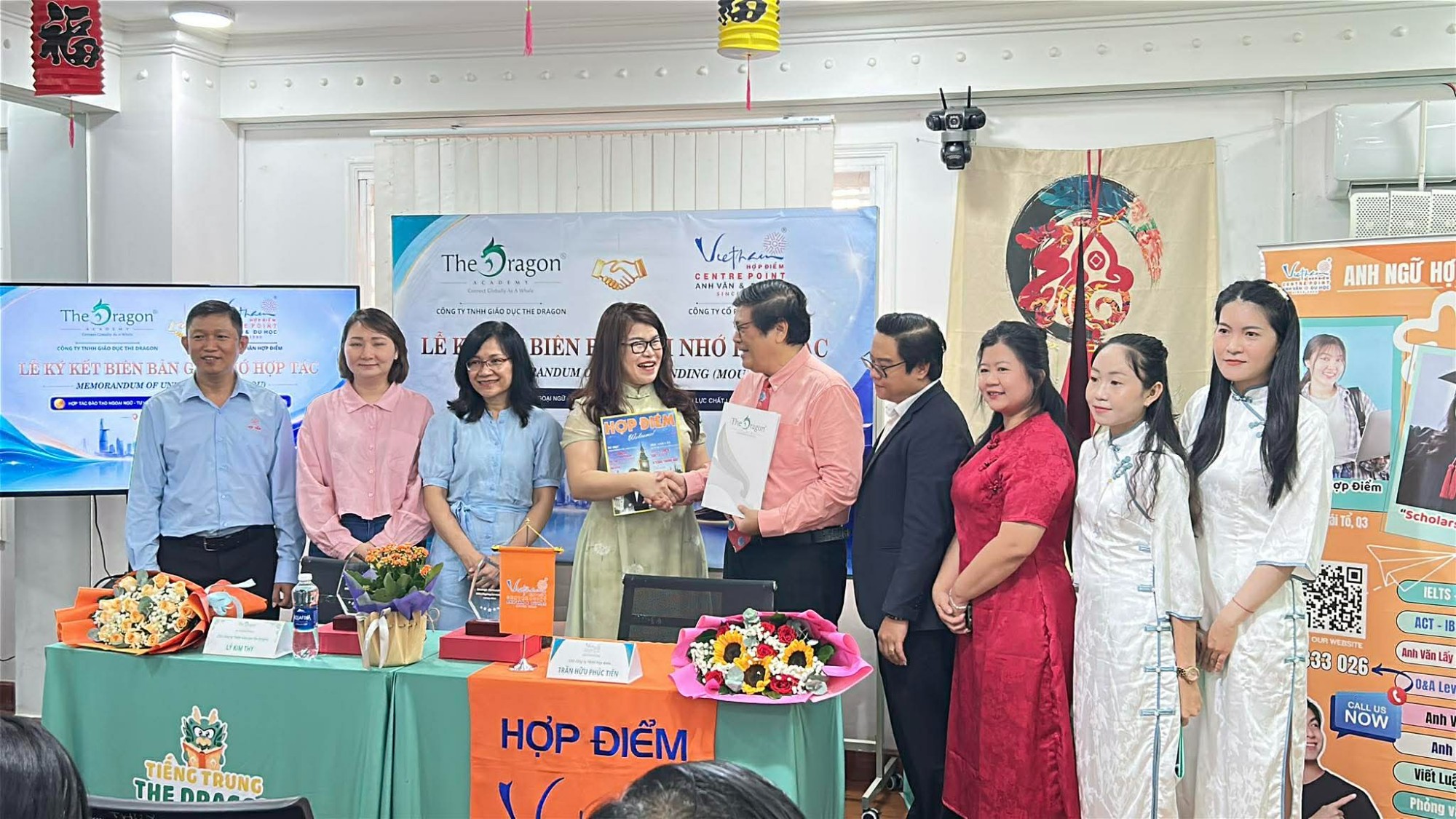 Hợp Điểm và The Dragon ký thoả thuận hợp tác chiến lược, mở rộng lộ trình học ngoại ngữ và du học