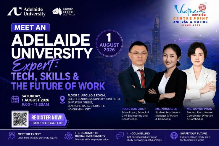Sự kiện Adelaide University: Công nghệ, kỹ năng và tương lai việc làm