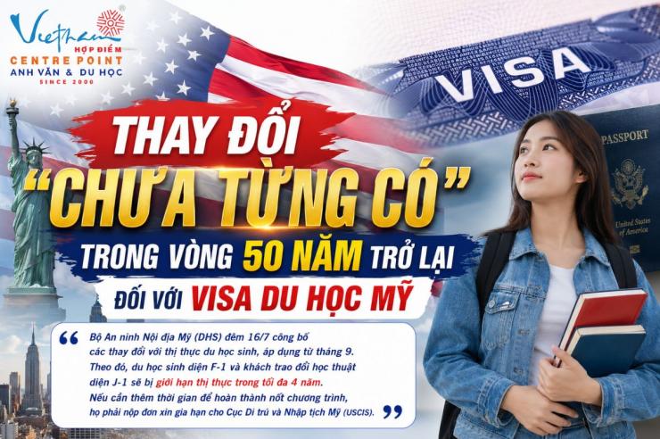 Visa du học Mỹ 2026: Chính thức xóa D/S từ 15/09