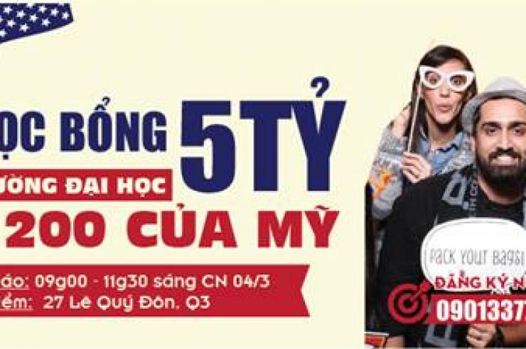 Quỹ Học Bổng Trị Giá Lên Đến 5 TỶ Đồng Từ 10 Trường Đại Học Top 200 Của Mỹ