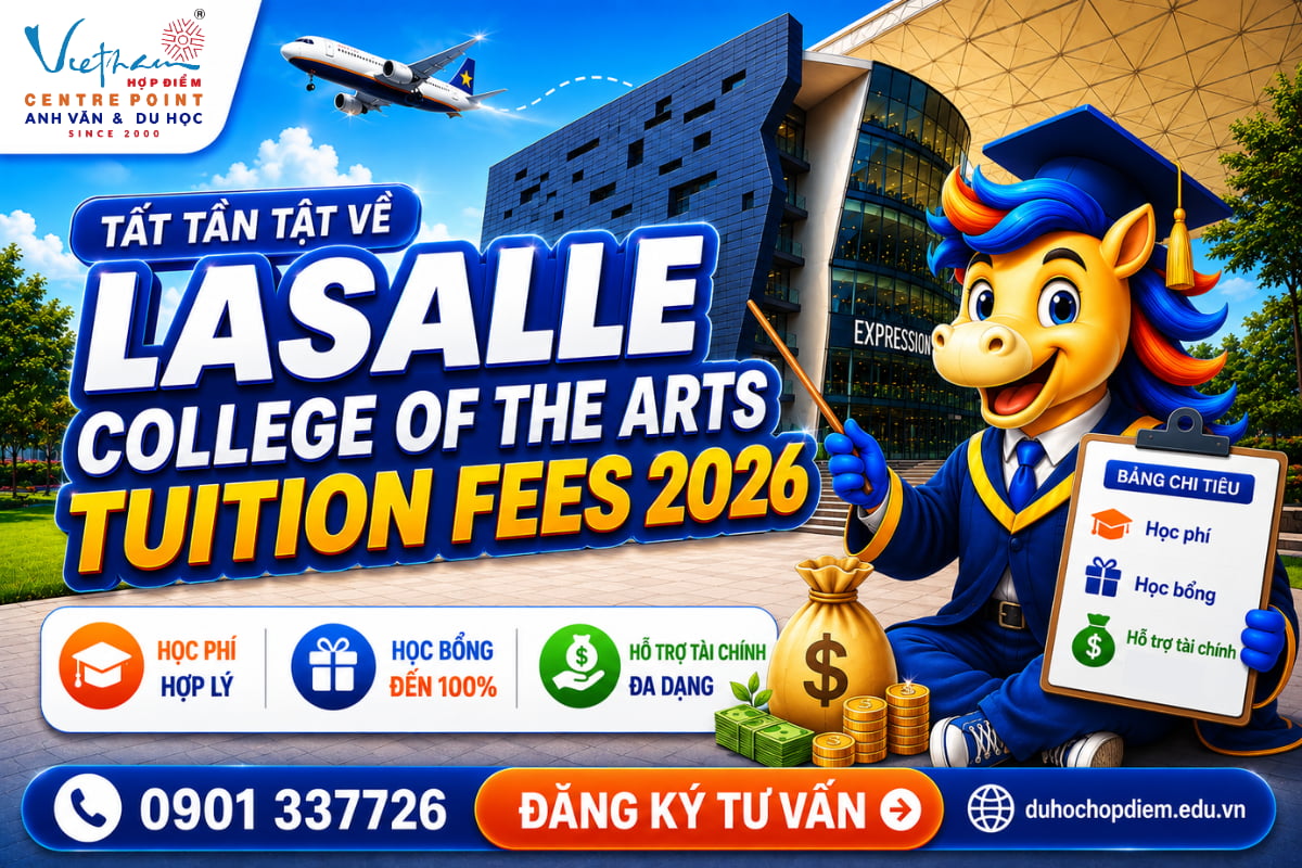 Lasalle College Of The Arts tuition fees 2026 dành cho sinh viên quốc tế