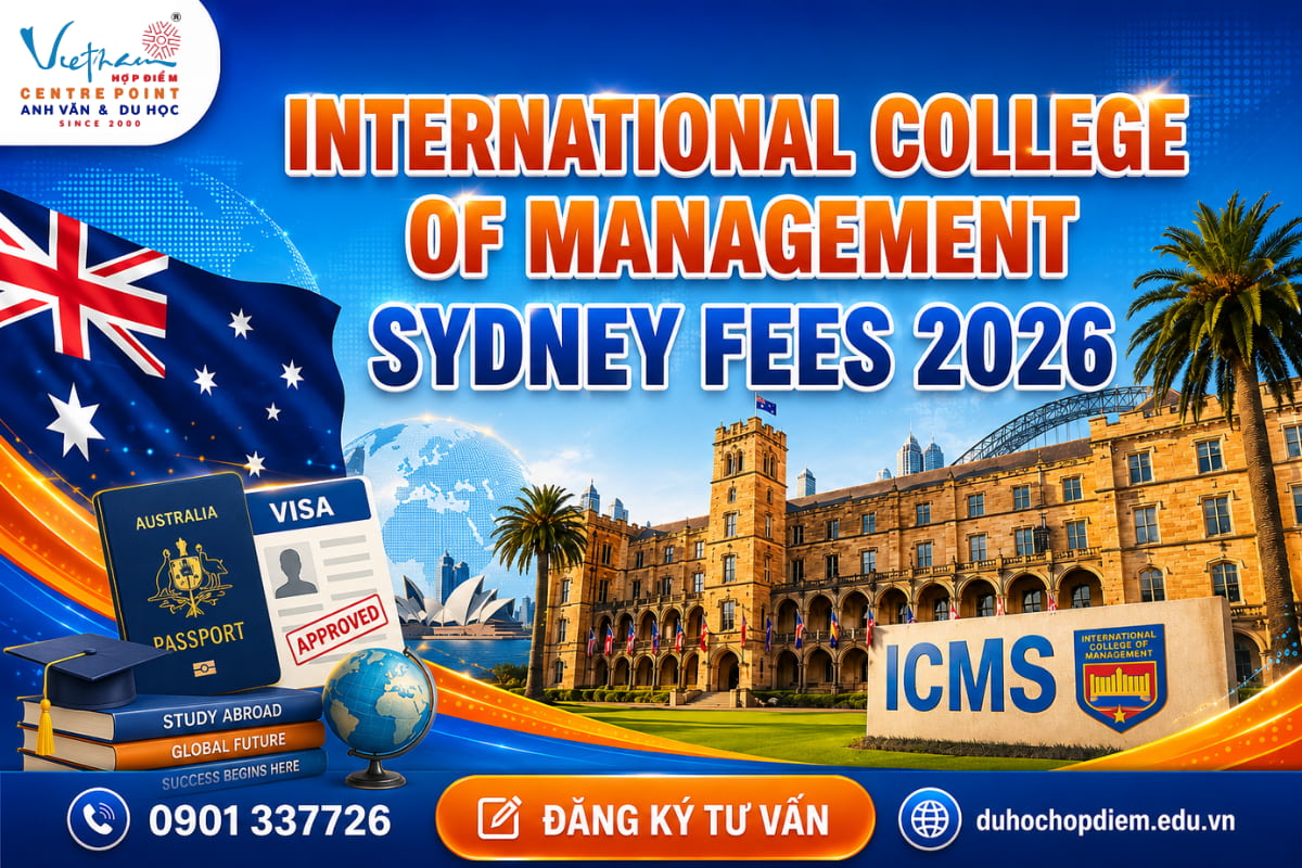 Mức học phí 2026 tại International College of Management Sydney