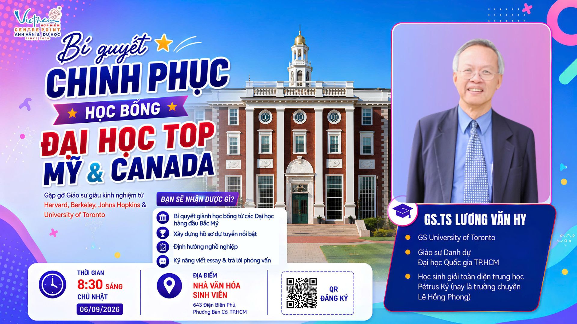 Sự kiện 6/9 chinh phục học bổng Mỹ và Canada