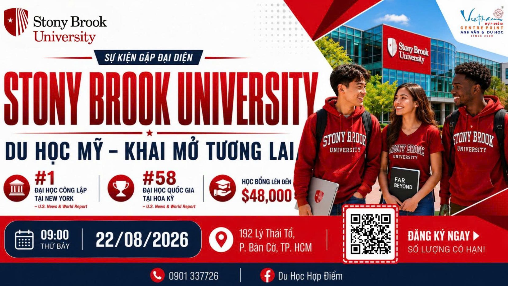 Sự kiện 22/08 du học Mỹ cùng Stony Brook University