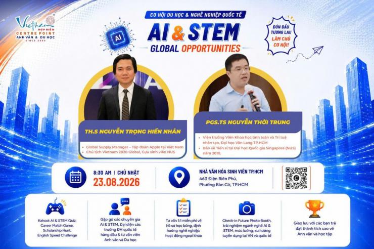 Gặp gỡ hai diễn giả đặc biệt tại sự kiện AI & STEM Global Opportunities