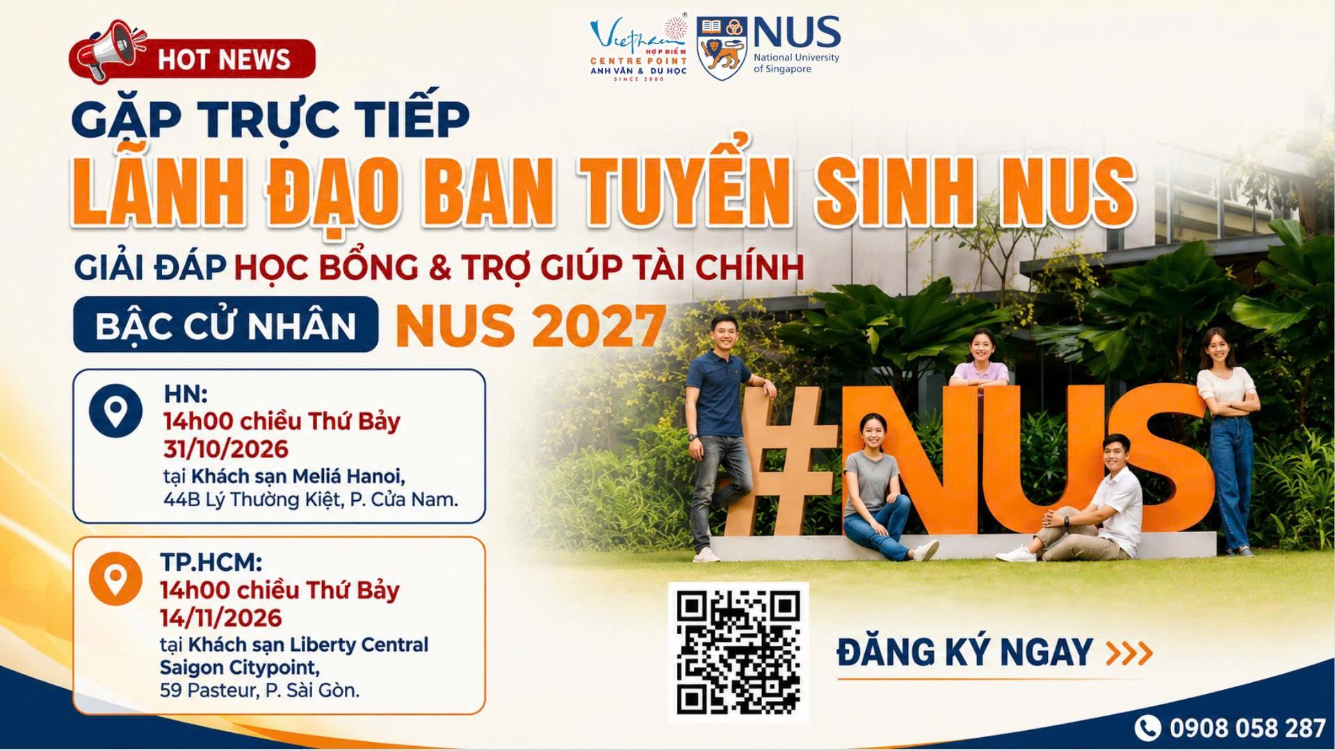 Sự kiện gặp gỡ đại diện tuyển sinh NUS
