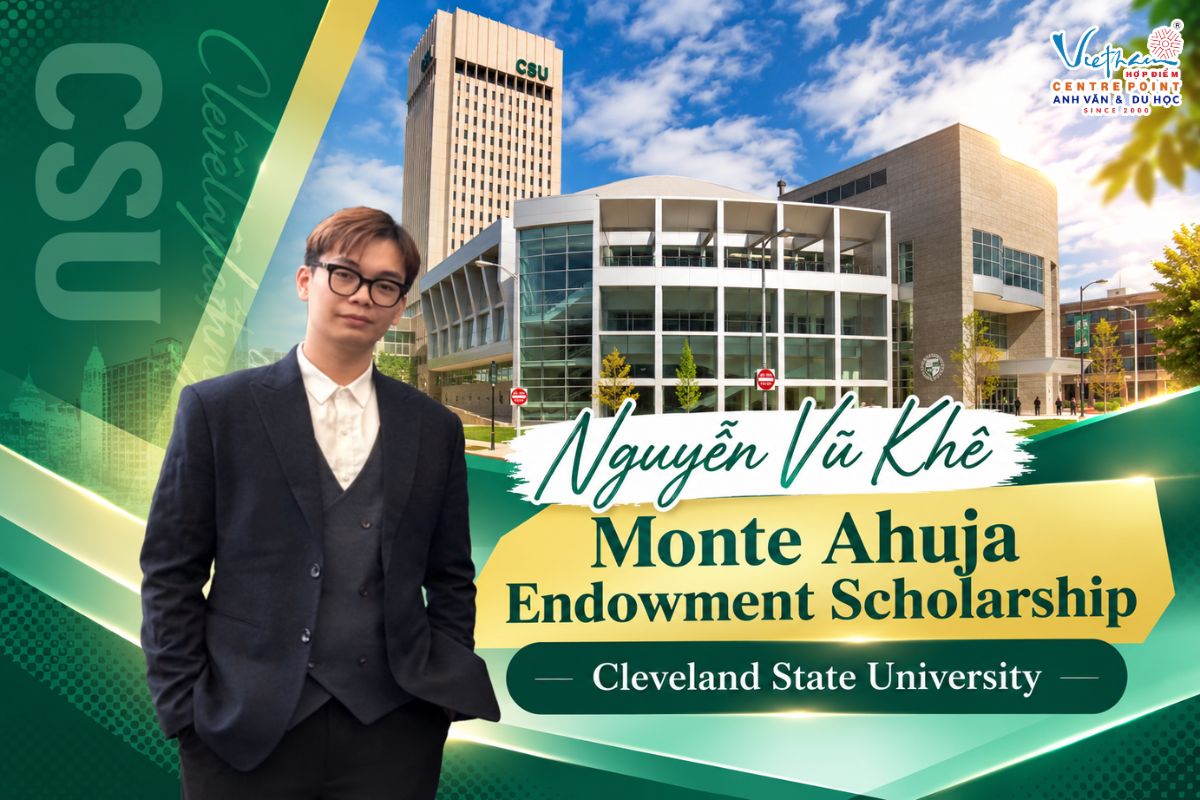 Nguyễn Vũ Khê nhận học bổng tại Cleveland State University