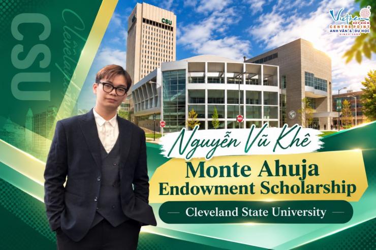 Nguyễn Vũ Khê nhận học bổng tại Cleveland State University