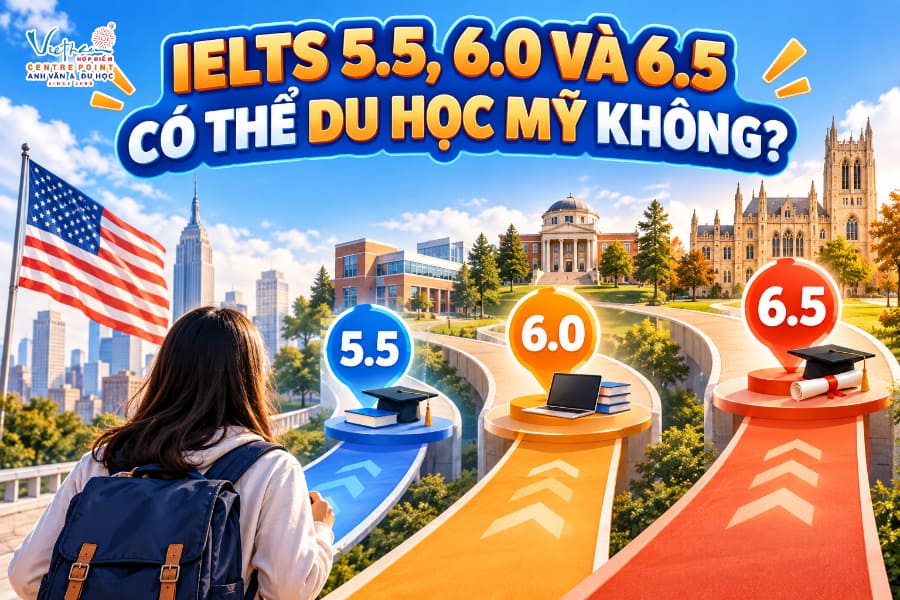 IELTS bao nhiêu có thể đi Mỹ