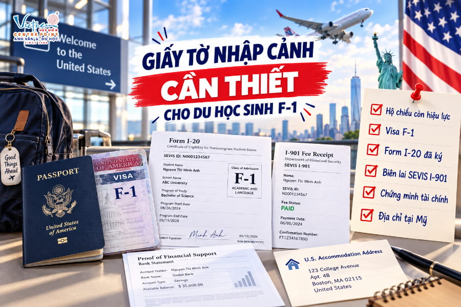 Giấy tờ cần thiết để nhập cảnh Mỹ