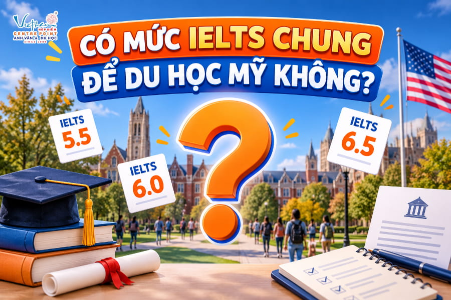 Mức IELTS du học Mỹ