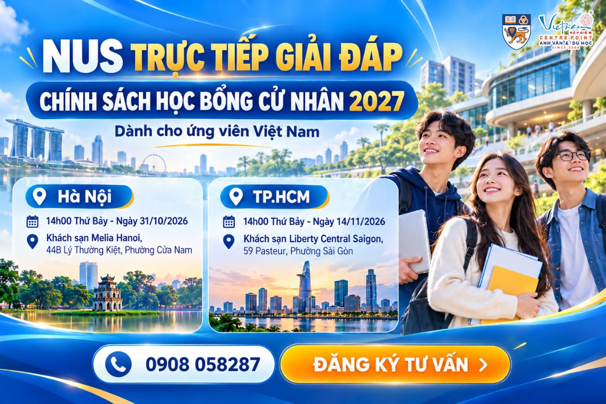 NUS trao đổi với ứng viên Việt Nam về chính sách học bổng cử nhân 2027
