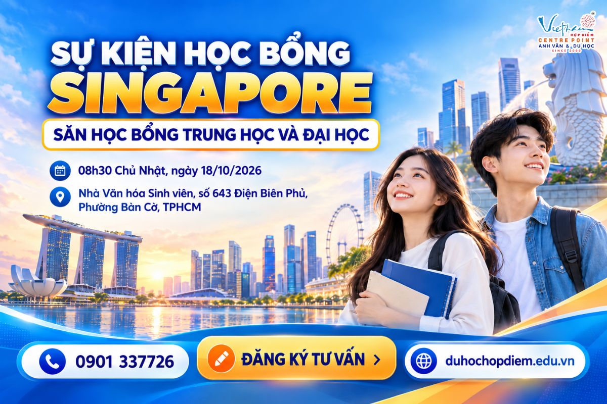 Sự kiện săn học bổng trung học và đại học Singapore