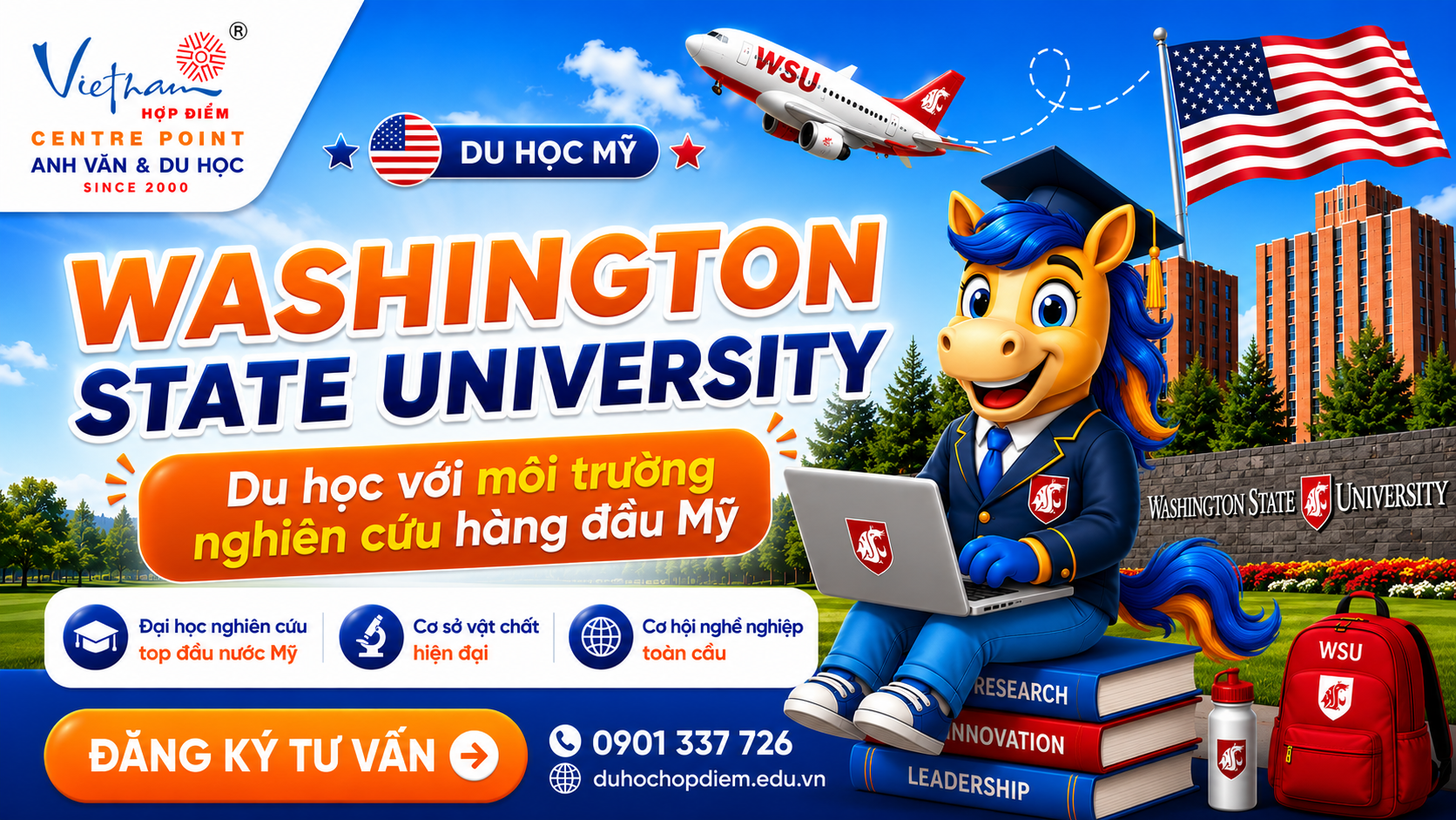 Du học WSU cùng Hợp Điẻm