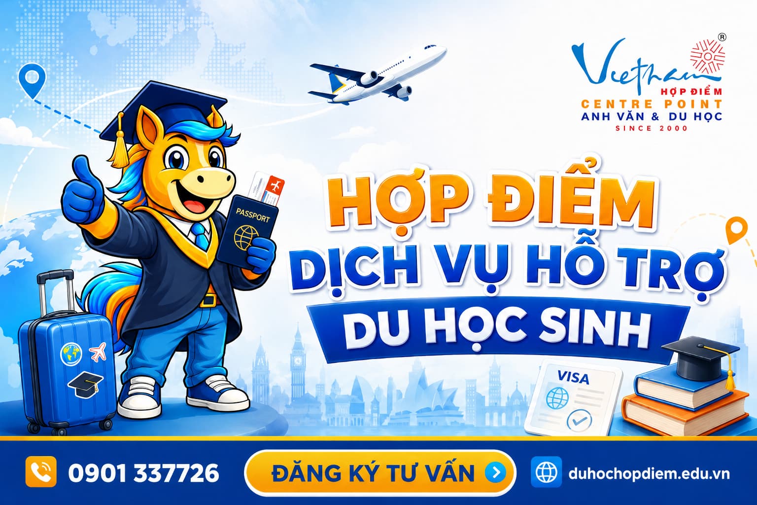 Dịch vụ hỗ trợ du học sinh của Hợp Điểm