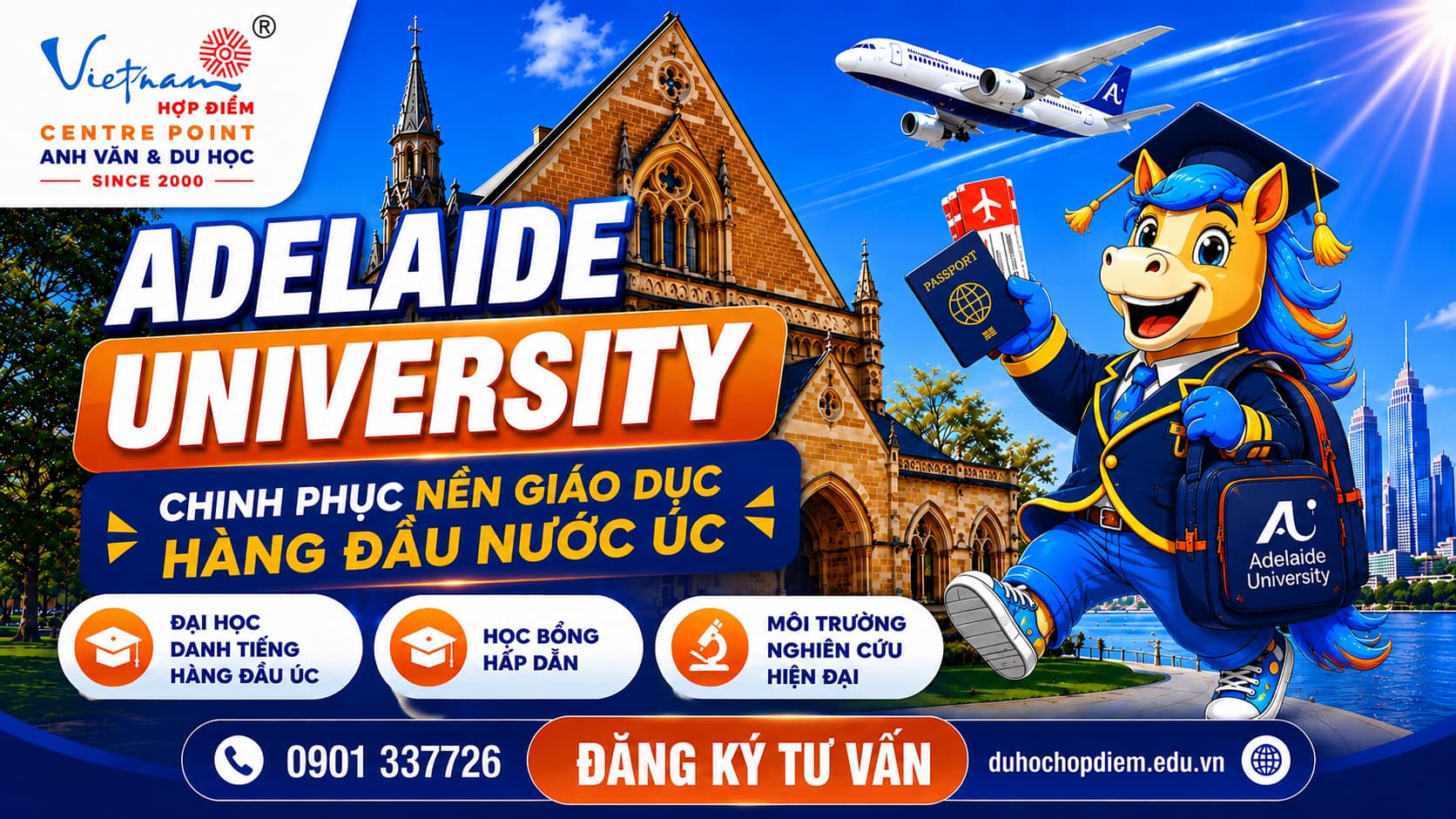 Du học Adelaide Uni cùng Hợp Điểm