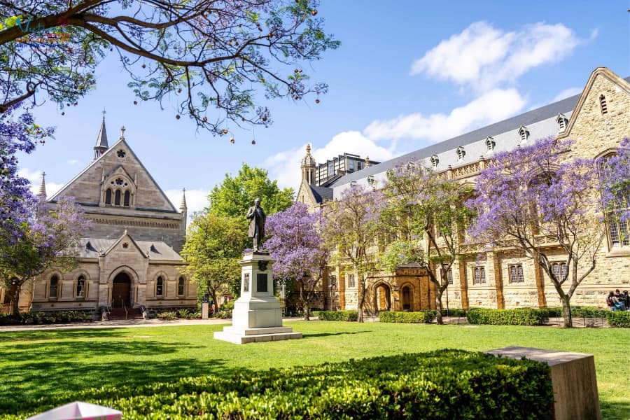 Không gian học tập tại Adelaide Uni