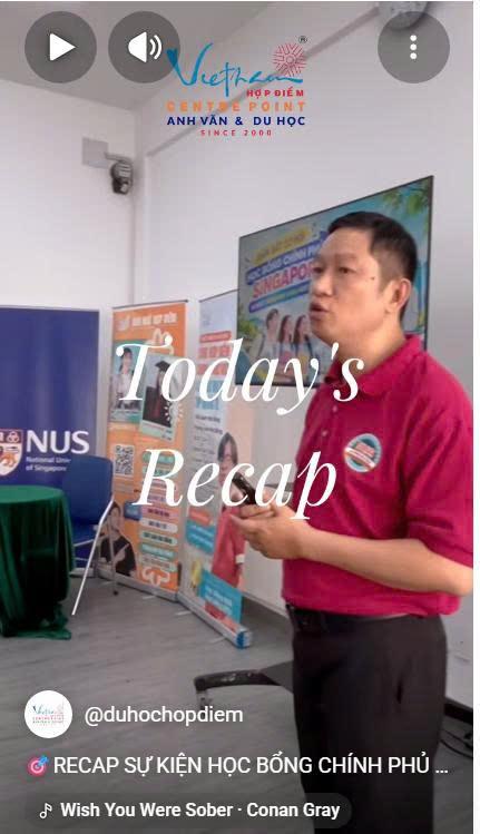 Recap Sự kiện Học bổng Chính phủ Singapore bậc Trung học và Đại học
