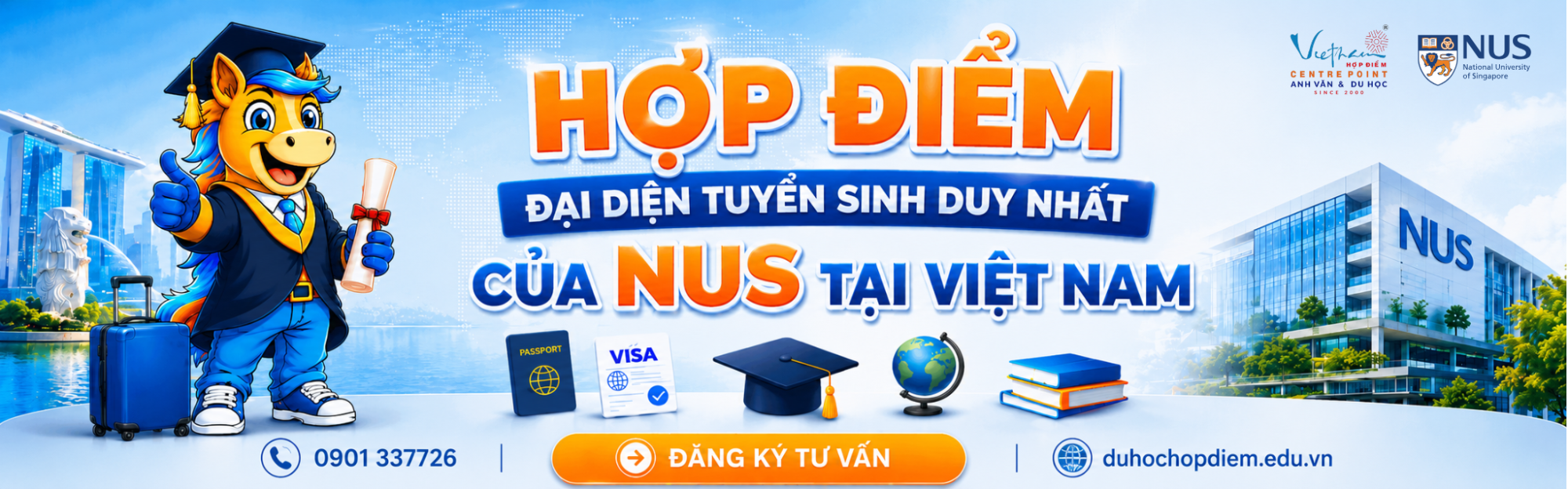 Hợp Điểm đại diện tuyển sinh duy nhất của NUS tại Việt Nam