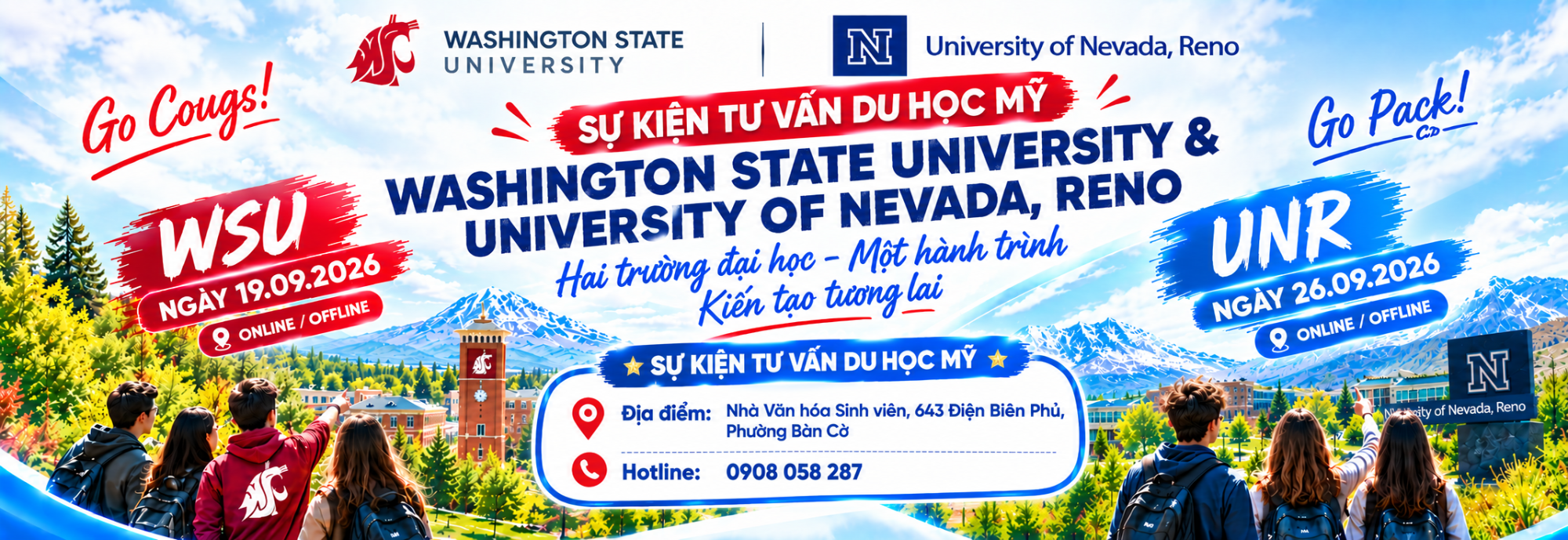 Sự kiện tư vấn du học Mỹ WSU - UNR